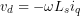 v_d= & -\omega L_s i_q