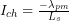 I_{ch}=\frac{- \lambda_{pm}}{L_s}