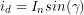 i_d=I_n sin(\gamma)